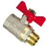 Кран шаровый 3/8" ("бабочка", н/в) фото от магазина Ps-Market