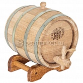 Дубовая бочка для вина и коньяка 3л фото от магазина Ps-Market