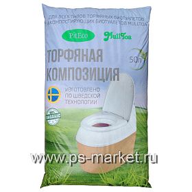Торфяной наполнитель Piteco 40л от магазина Ps-Market
