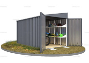 Контейнер SKOGGY секционный с односкатной крышей 4 х 2 м от магазина Ps-Market