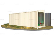 Контейнер SKOGGY секционный с односкатной крышей 6 х 2 м от магазина Ps-Market