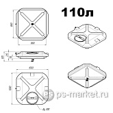 Бак для душа без нагревателя фото от магазина Ps-Market