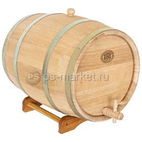 Дубовая бочка для вина и коньяка 30л фото от магазина Ps-Market