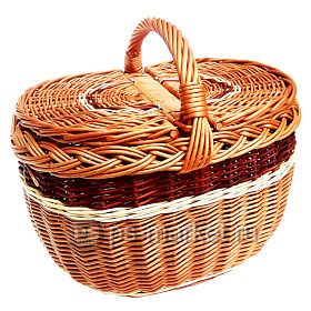 Корзина овальная  с крышкой №18 от магазина Ps-Market