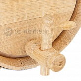 Дубовая бочка для вина и коньяка 3л фото от магазина Ps-Market
