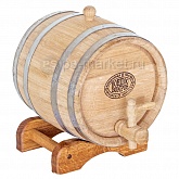 Дубовая бочка для вина и коньяка 3л фото от магазина Ps-Market
