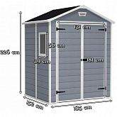 Сарай пластиковый Keter Manor 6x5DD от магазина Ps-Market