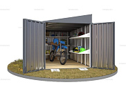 Контейнер SKOGGY секционный с односкатной крышей 4 х 2 м от магазина Ps-Market