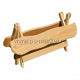 Лавка из дуба для бани фото от магазина Ps-Market