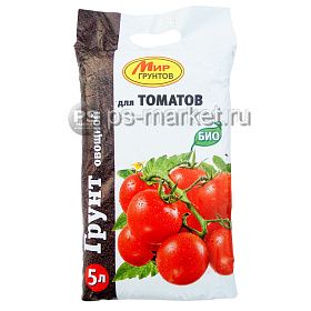 Грунт для томатов «Мир грунтов» 5л от магазина Ps-Market Грунт для томатов «Мир грунтов» 5л фото от магазина Ps-Market