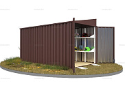 Контейнер SKOGGY секционный с односкатной крышей 4 х 2 м от магазина Ps-Market