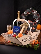 Корзина для подарков деревянная от магазина Ps-Market