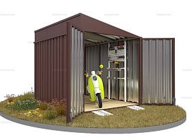 Контейнер SKOGGY секционный с односкатной крышей 3 х 2 м от магазина Ps-Market
