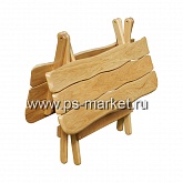 Стол из дуба для бани фото от магазина Ps-Market