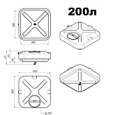Бак для душа без нагревателя фото от магазина Ps-Market