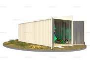 Контейнер SKOGGY секционный с односкатной крышей 6 х 2 м от магазина Ps-Market