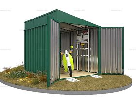 Контейнер SKOGGY секционный с односкатной крышей 3 х 2 м от магазина Ps-Market