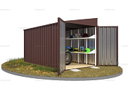 Контейнер SKOGGY секционный с односкатной крышей 4 х 2 м от магазина Ps-Market