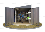 Контейнер SKOGGY секционный с односкатной крышей 4 х 2 м от магазина Ps-Market