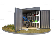 Контейнер SKOGGY секционный с односкатной крышей 4 х 2 м от магазина Ps-Market