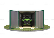 Контейнер SKOGGY секционный с плоской крышей 6 х 2 м от магазина Ps-Market