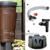Емкость для дождевой воды Woodcan 265л (коричневая) фото от магазина Ps-Market