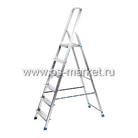 Односторонняя стальная стремянка  фото от магазина Ps-Market