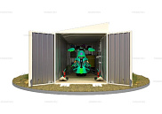 Контейнер SKOGGY секционный с односкатной крышей 6 х 2 м от магазина Ps-Market