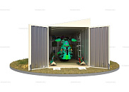 Контейнер SKOGGY секционный с односкатной крышей 6 х 2 м от магазина Ps-Market