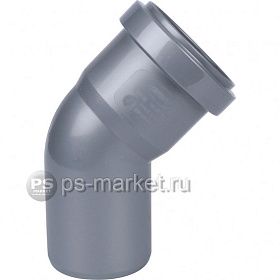 Колено для вентиляционной трубы d-75мм 45гр.  от магазина Ps-Market