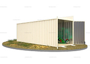 Контейнер SKOGGY секционный с односкатной крышей 6 х 2 м от магазина Ps-Market