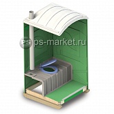 Туалетная кабина «ЭкоЛайт Дачник» от магазина Ps-Market