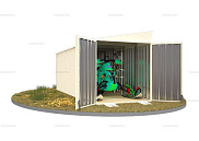 Контейнер SKOGGY секционный с односкатной крышей 6 х 2 м от магазина Ps-Market