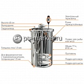 Коптильня цилиндр фото от магазина Ps-Market