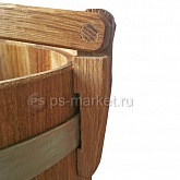 Кадка дубовая с фиксатором крышки 15л фото от магазина Ps-Market