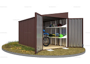 Контейнер SKOGGY секционный с односкатной крышей 4 х 2 м от магазина Ps-Market