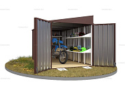 Контейнер SKOGGY секционный с односкатной крышей 4 х 2 м от магазина Ps-Market