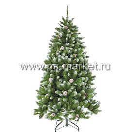 Ель ИМПЕРАТРИЦА С ШИШКАМИ Заснеженная фото от магазина Ps-Market