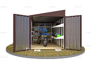 Контейнер SKOGGY секционный с односкатной крышей 4 х 2 м от магазина Ps-Market