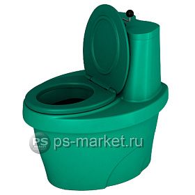 Туалет торфяной «Rostok зеленый» (100л) от магазина Ps-Market