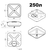 Бак для душа без нагревателя фото от магазина Ps-Market