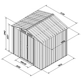 Сарай металлический Greenstorage Арчер от магазина Ps-Market