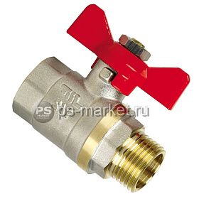 Кран шаровый 3/8" ("бабочка", н/в) фото от магазина Ps-Market