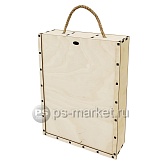 Ящик подарочный для трех бутылок №36 от магазина Ps-Market