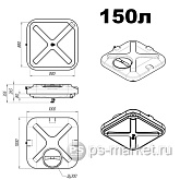 Бак для душа без нагревателя фото от магазина Ps-Market