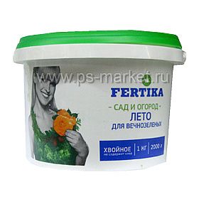 Удобрение хвойное для вечнозеленых «Фертика» 1кг фото от магазина Ps-Market