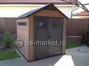 Хозблок из ДПК Fusion 757 Mahagone от магазина Ps-Market