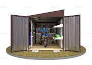 Контейнер SKOGGY секционный с односкатной крышей 4 х 2 м от магазина Ps-Market