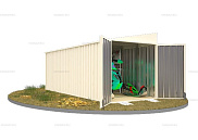 Контейнер SKOGGY секционный с односкатной крышей 6 х 2 м от магазина Ps-Market