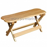 Лавка из дуба для бани фото от магазина Ps-Market